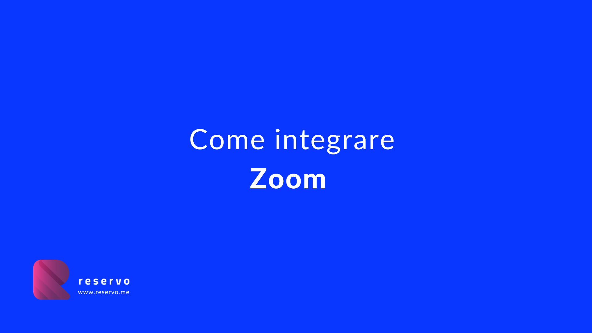 Intregazione Zoom 